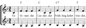 Gesungene Lieder